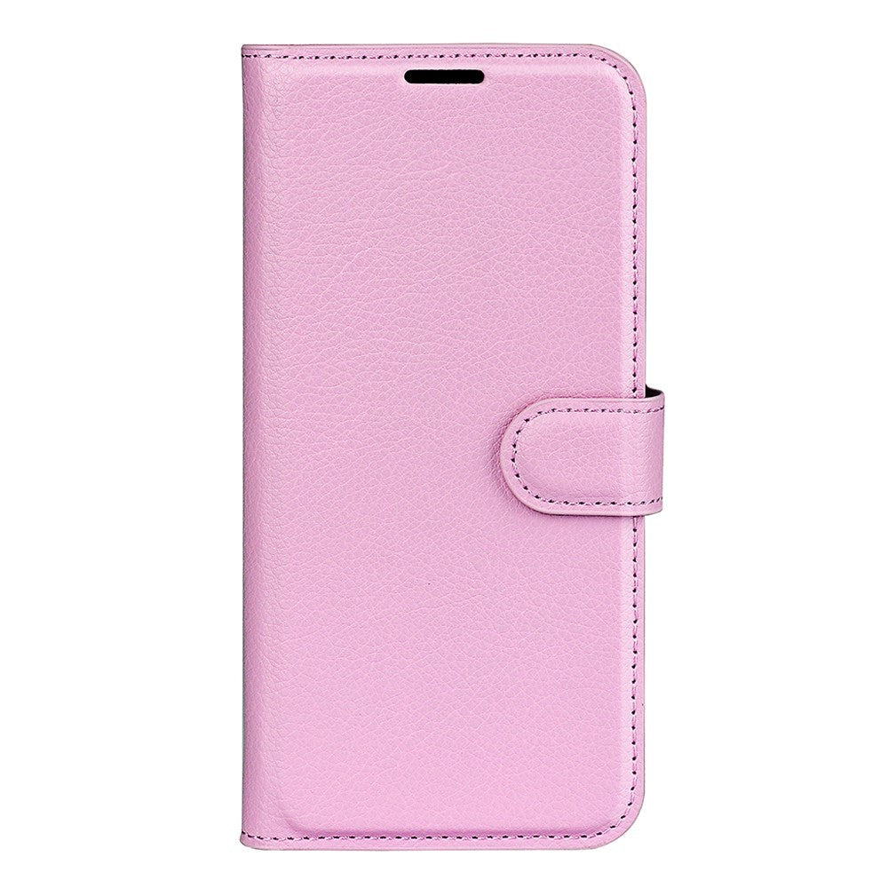 Samsung Galaxy A54 (5G) PU Litchi Skin Flip Deksel med Lommebok - Blush Rosa