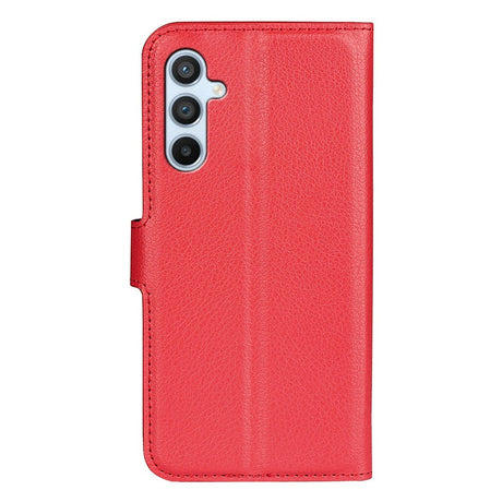 Samsung Galaxy A54 (5G) PU Litchi Skin Flip Deksel med Lommebok - Rød