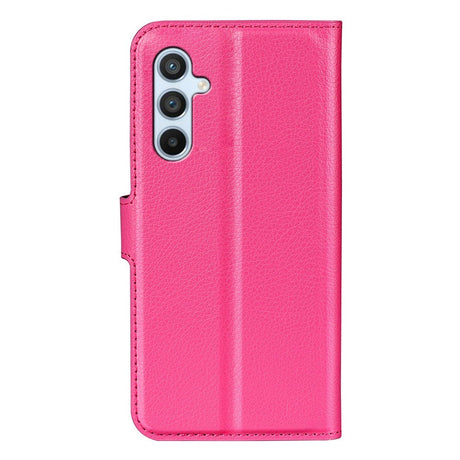 Samsung Galaxy A54 (5G) PU Litchi Skin Flip Deksel med Lommebok - Rose