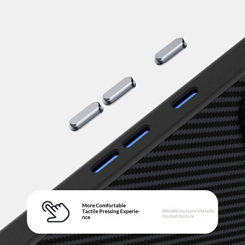 Google Pixel 11 Pro ABEEL Hybrid Deksel med Karbonfibertekstur - Svart / Grønn