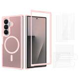 Samsung Galaxy Z Fold8 Ultra EIDERWOOD Hybrid Deksel inkl. Skjermbeskyttersett - Rosa / Gjennomsiktig