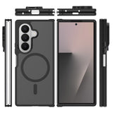 Samsung Galaxy Z Fold8 Ultra EIDERWOOD Hybrid Deksel inkl. Skjermbeskyttersett - Rosa / Gjennomsiktig