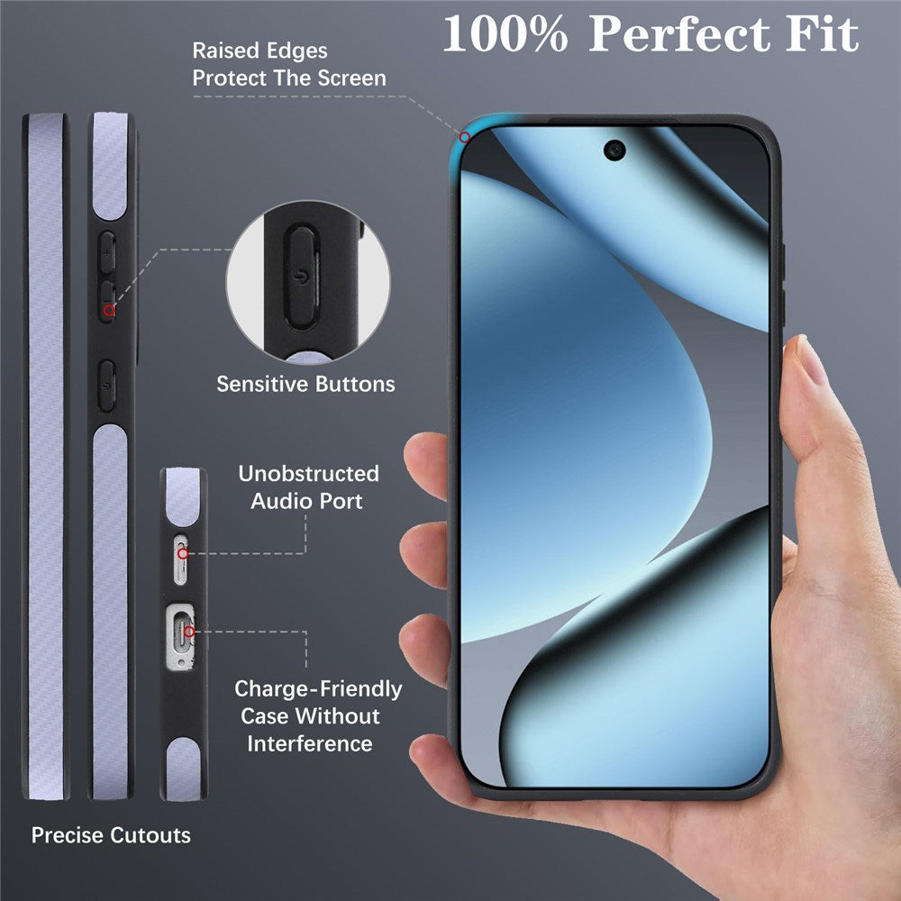 Google Pixel 11 / 11 Pro EIDERWOOD Deksel med Karbonstruktur – MagSafe Kompatibel – Lilla