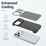 iPhone 18 Pro / 17 Pro EIDERWOOD Carbon Deksel m. Kickstand - MagSafe Kompatibel - Blå