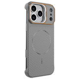 iPhone 18 Pro / 17 Pro EIDERWOOD Carbon Deksel m. Kickstand - MagSafe Kompatibel - Grå