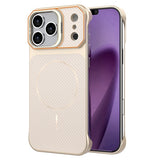 iPhone 18 Pro / 17 Pro EIDERWOOD Carbon Deksel m. Kickstand - MagSafe Kompatibel - Gull