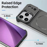 iPhone 18 Pro / 17 Pro EIDERWOOD Carbon Deksel m. Kickstand - MagSafe Kompatibel - Gull
