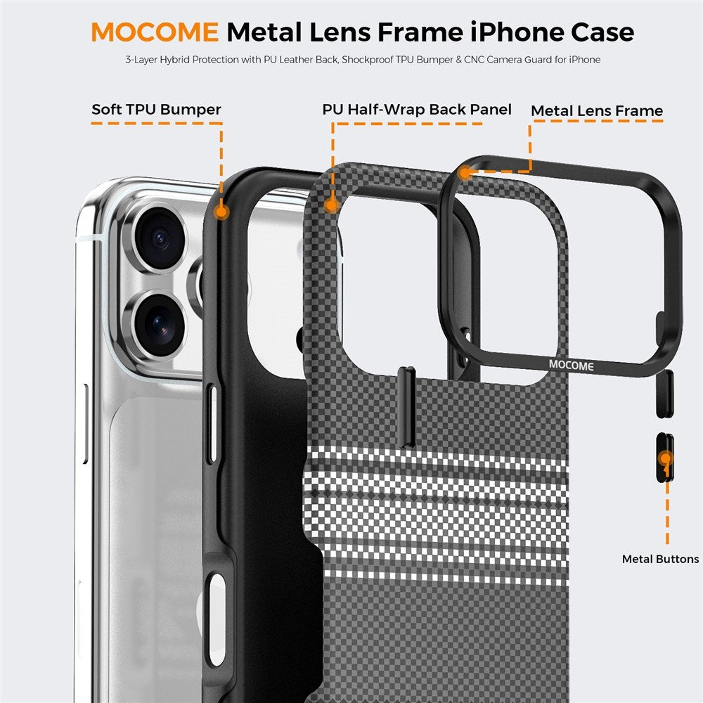 iPhone 18 Pro EIDERWOOD Deksel med Mønstret Kunstskinn Bakside – MagSafe Kompatibel - Grå