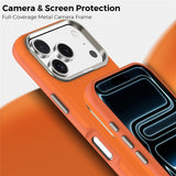 iPhone 18 Pro EIDERWOOD Kunstskinn Bak Deksel m. Avtakbar Kortholder - MagSafe Kompatibel - Oransje