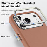 iPhone 18 Pro EIDERWOOD Kunstskinn Bak Deksel m. Avtakbar Kortholder - MagSafe Kompatibel - Brun