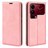 Xiaomi 18 Pro Max EIDERWOOD Flip Deksel i Kunstskinn med Lommebok og Stativfunksjon - Rosa