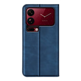 Xiaomi 18 Pro Max EIDERWOOD Flip Deksel i Kunstskinn med Lommebok og Stativfunksjon - Blå