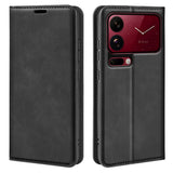Xiaomi 18 Pro EIDERWOOD Flip Deksel i Kunstskinn med Lommebok og Stativfunksjon - Svart
