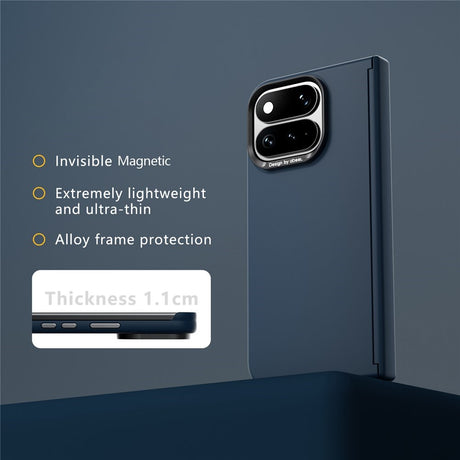 Google Pixel 11 Pro Fold ABEEL Hardt Soft-Touch Plast Deksel - MagSafe Kompatibel - Mørkblå