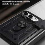 iPhone Fold EIDERWOOD Hybrid Håndverker Deksel m. Kickstand & Cam Slider - Rød