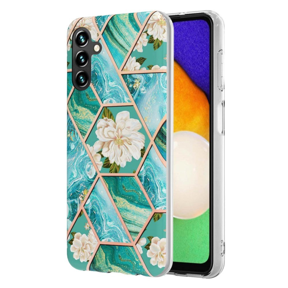 Samsung Galaxy A14 (5G) Plastdeksel - Hvite Blomster