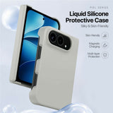 iPhone Fold DUX DUCIS Piel Series Silikon Deksel – MagSafe Kompatibelt - Grå