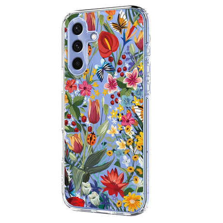 Samsung Galaxy S26 FE EIDERWOOD Fleksibelt Plast Deksel med Blomstermotiv - Gjennomsiktig / Liljer