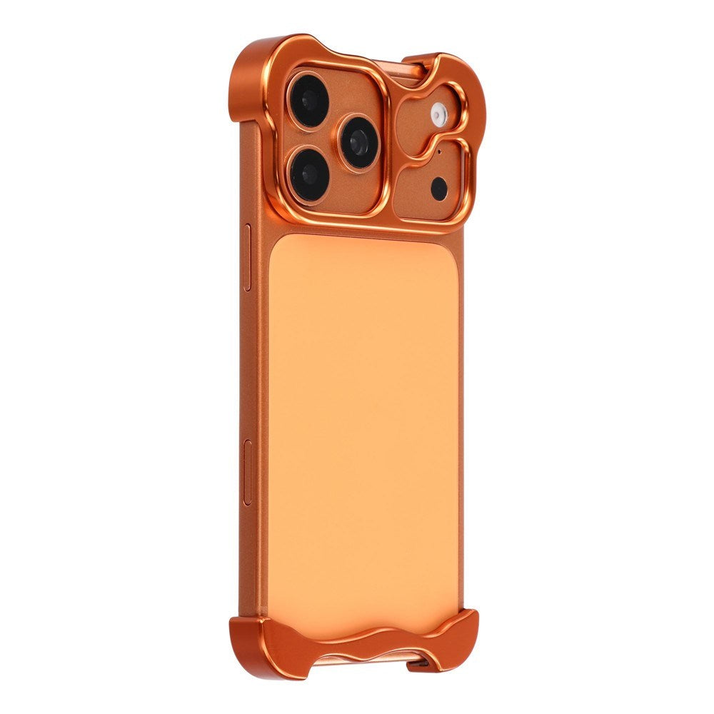 iPhone 18 Pro Todelt Metall Bumper Deksel - Oransje