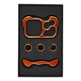 iPhone 18 Pro Todelt Metall Bumper Deksel - Oransje