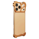 iPhone 18 Pro Todelt Metall Bumper Deksel - Oransje