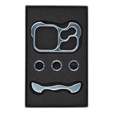 iPhone 18 Pro Todelt Metall Bumper Deksel - Blå