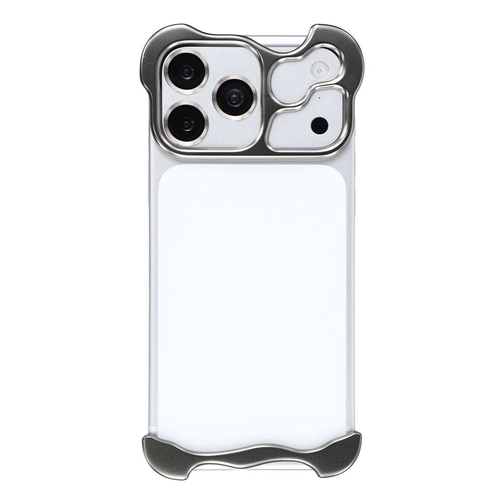 iPhone 18 Pro Todelt Metall Bumper Deksel - Grå