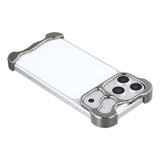 iPhone 18 Pro Todelt Metall Bumper Deksel - Grå