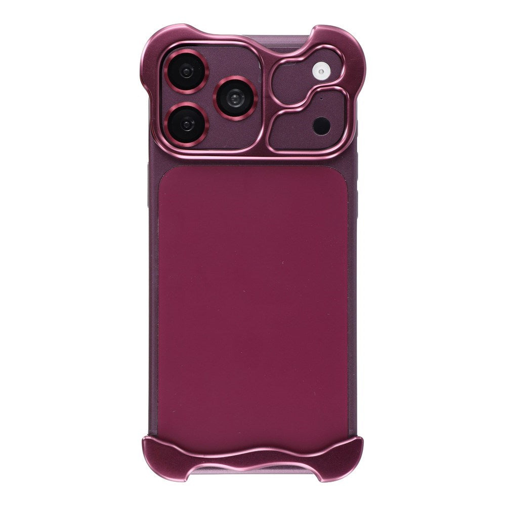 iPhone 18 Pro Todelt Metall Bumper Deksel - Lilla