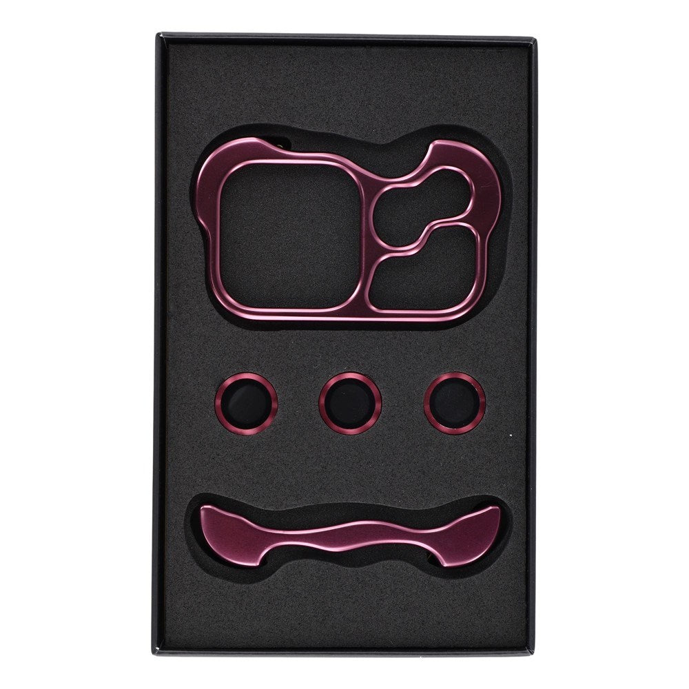 iPhone 18 Pro Todelt Metall Bumper Deksel - Lilla
