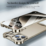 iPhone 18 Pro Todelt Metall Bumper Deksel - Lilla