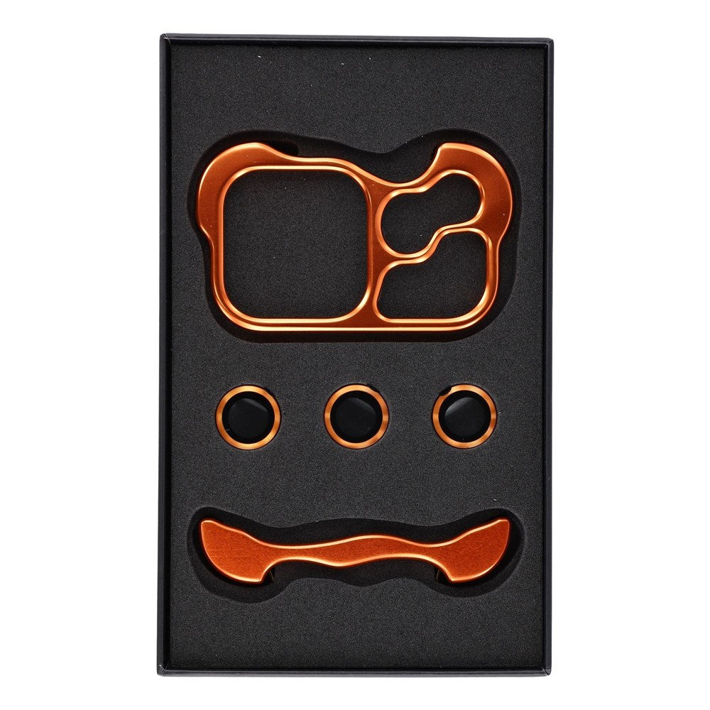 iPhone 18 Pro Max Todelt Metall Bumper Deksel - Oransje