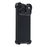 iPhone 18 Pro Max Todelt Metall Bumper Deksel - Svart