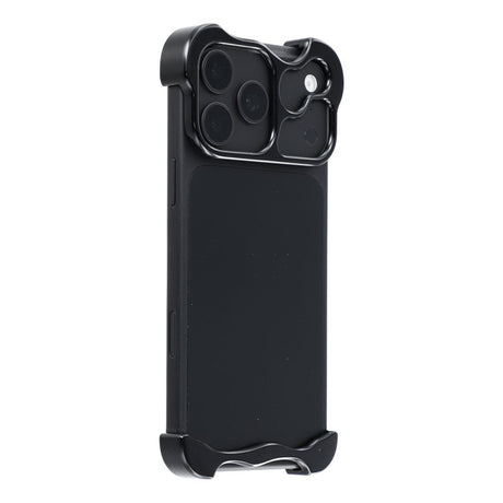 iPhone 18 Pro Max Todelt Metall Bumper Deksel - Svart