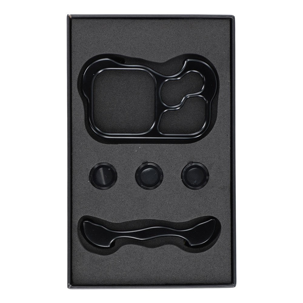 iPhone 18 Pro Max Todelt Metall Bumper Deksel - Svart
