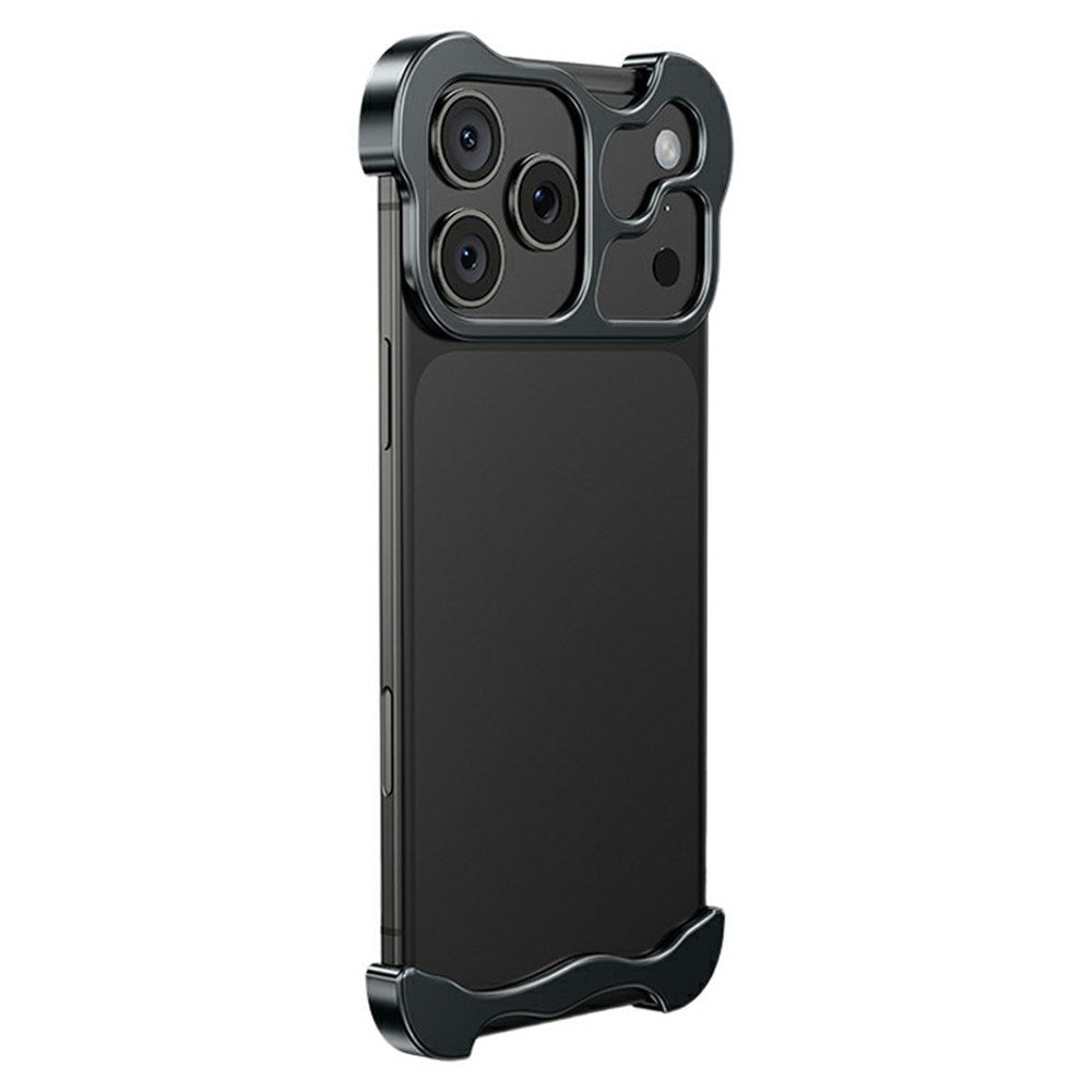 iPhone 18 Pro Max Todelt Metall Bumper Deksel - Svart