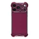 iPhone 18 Pro Max Todelt Metall Bumper Deksel - Lilla