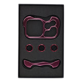 iPhone 18 Pro Max Todelt Metall Bumper Deksel - Lilla