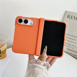 iPhone Fold EIDERWOOD Hardt Plast Deksel - Oransje