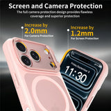 iPhone 18 Pro Max / 17 Pro Max Hybrid Plast Deksel m. Støtabsorberende Kanter & Kickstand - MagSafe Kompatibel - Rosa