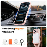 iPhone 18 Pro Max / 17 Pro Max Hybrid Plast Deksel m. Støtabsorberende Kanter & Kickstand - MagSafe Kompatibel - Rosa