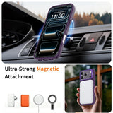 iPhone 18 Pro Max / 17 Pro Max Hybrid Plast Deksel m. Støtabsorberende Kanter & Kickstand - MagSafe Kompatibel - Lilla