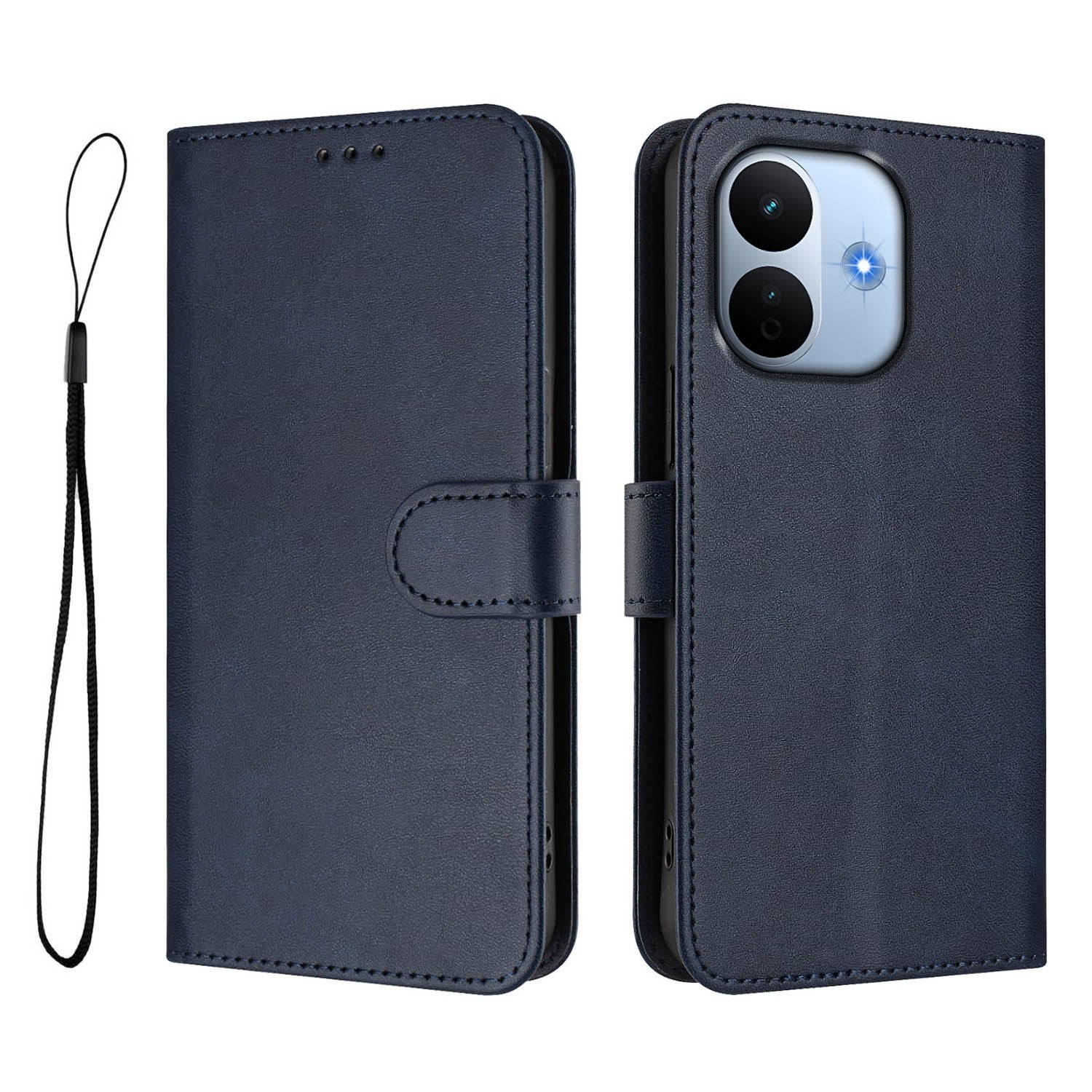 Xiaomi Redmi Note 17 Pro Max (5G) EIDERWOOD Kunstskinn Flip Deksel m. Stropp - Blå