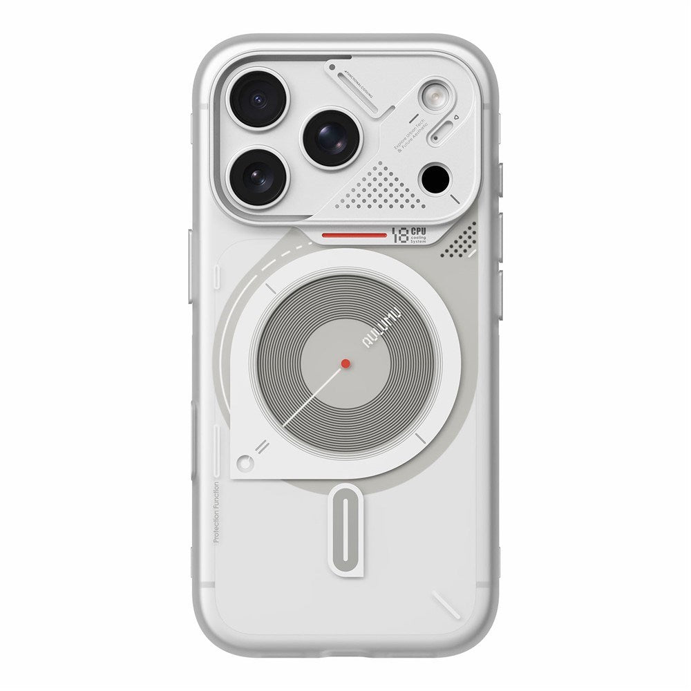 iPhone 18 Pro / 17 Pro AULUMU Deksel - MagSafe Kompatibel - Hvit