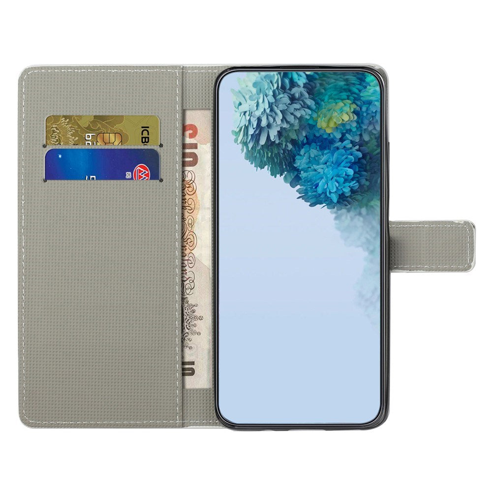 Samsung Galaxy S26 FE EIDERWOOD Flip Deksel med Kortholder og Stativ Funksjon - Sovende Ugle