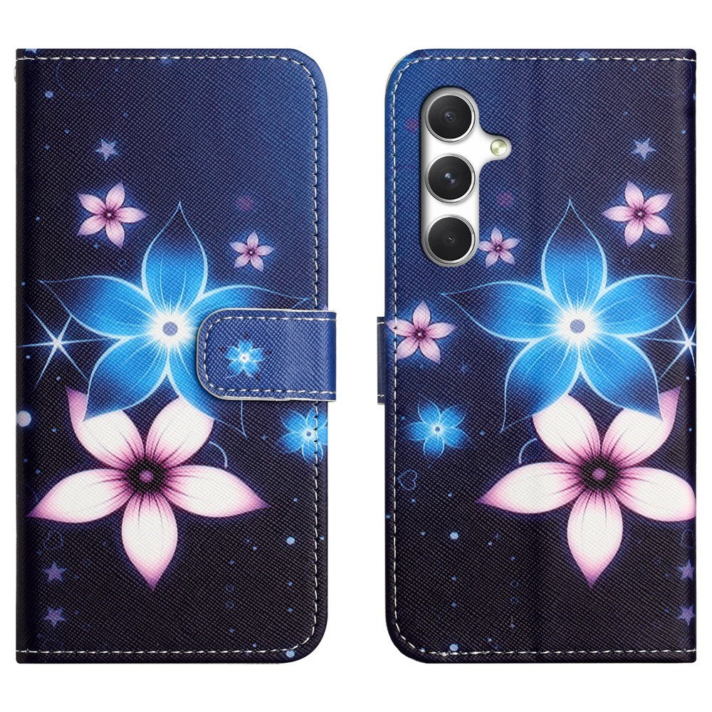 Samsung Galaxy S26 FE EIDERWOOD Flip Deksel med Kortholder og Stropp - Blomster