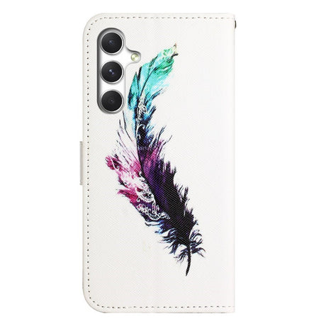 Samsung Galaxy S26 FE EIDERWOOD Flip Deksel med Kortholder og Stropp - Fjær