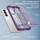 Samsung Galaxy S26 FE / S25 FE EIDERWOOD Hybrid Deksel m. Kickstand - MagSafe Kompatibel - Lilla