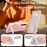 Samsung Galaxy S26 FE / S25 FE EIDERWOOD Hybrid Deksel m. Kickstand - MagSafe Kompatibel - Rosa