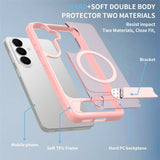 Samsung Galaxy S26 FE / S25 FE EIDERWOOD Hybrid Deksel m. Kickstand - MagSafe Kompatibel - Rosa